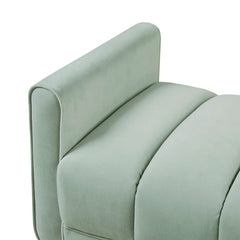 Scheduliana Polyester Blend Upholstered Bench - Wooden bazar