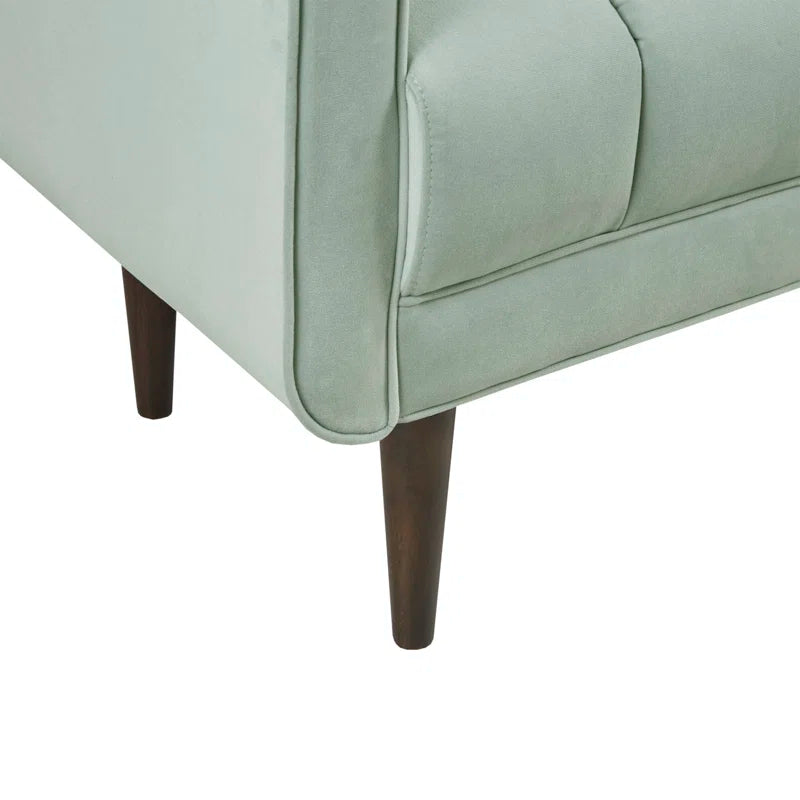 Scheduliana Polyester Blend Upholstered Bench - Wooden bazar