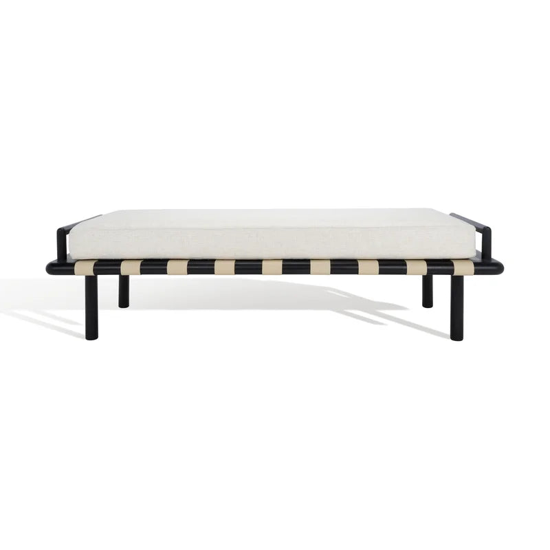 Alixper Blend Upholstered Bench - Wooden Bazar