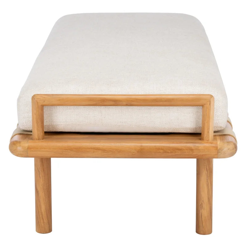 Alixper Blend Upholstered Bench - Wooden Bazar