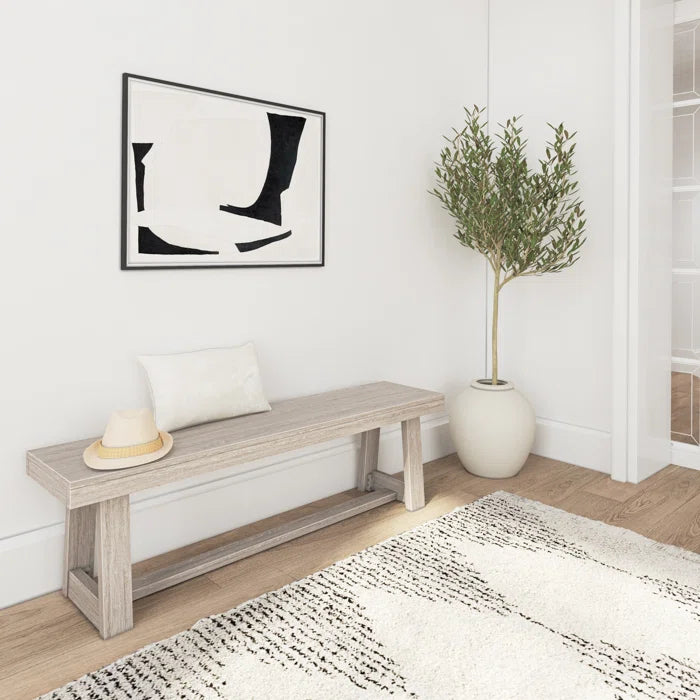 Sakky Classic Wood Bench - Wooden Bazar