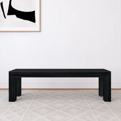 Halperistate Modern Wood Bench - Wooden bazar