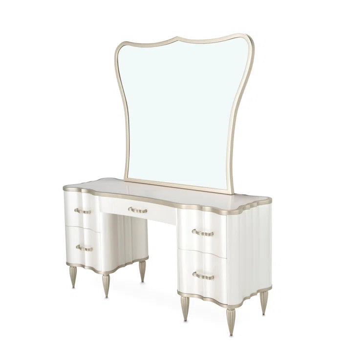 London Place Vanity with Mirror - Wooden Bazar
