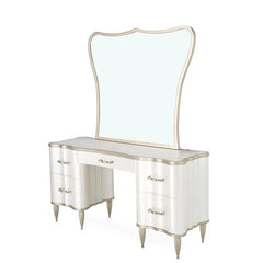 Havester Place Vanity with Mirror - Wooden Bazar