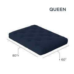 8" Gel Memory Foam Queen Size Futon Mattress