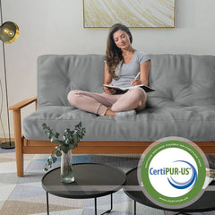 8" Gel Memory Foam Queen Size Futon Mattress