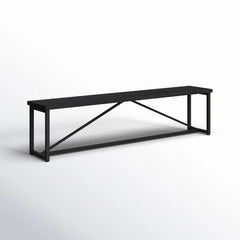 Lawper Solid Wood Stainless Steel Bench - Wooden Bazar