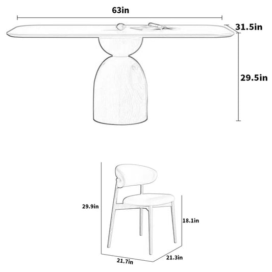 5 - Piece Pedestal Dining Set exclusive design