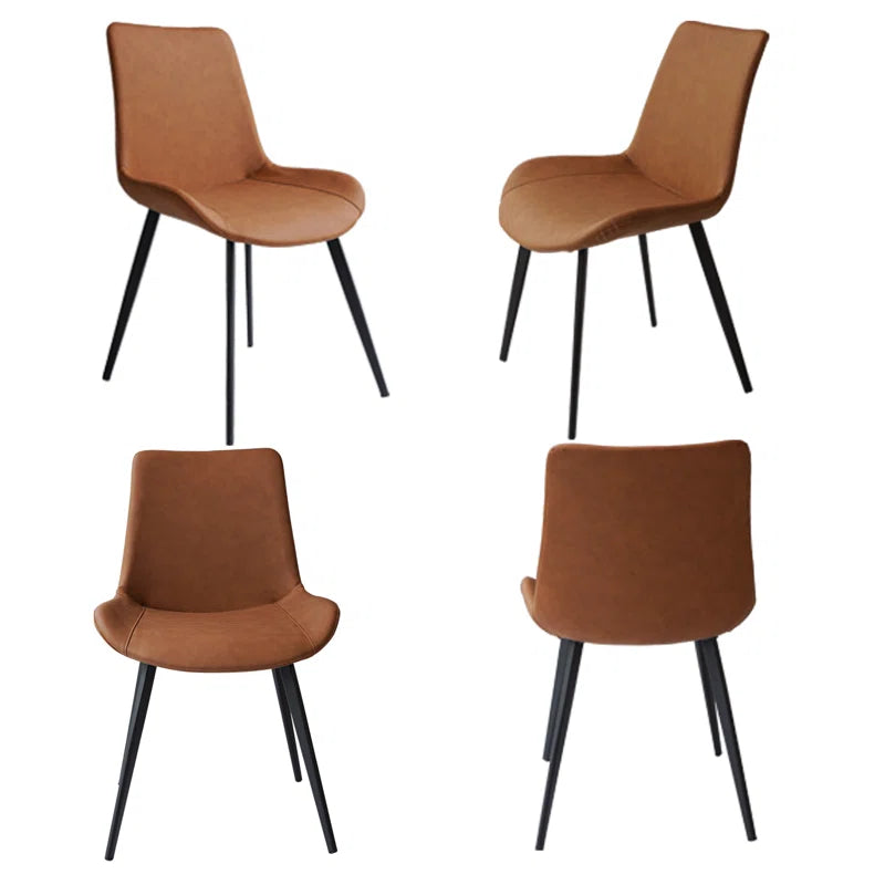 Carvinol 46'' Modern Dining Kitchen Table with and 4 Dining Chairs Set