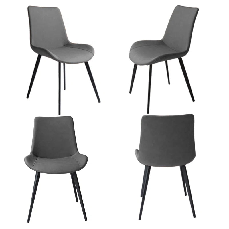 Carvinol 46'' Modern Dining Kitchen Table with and 4 Dining Chairs Set
