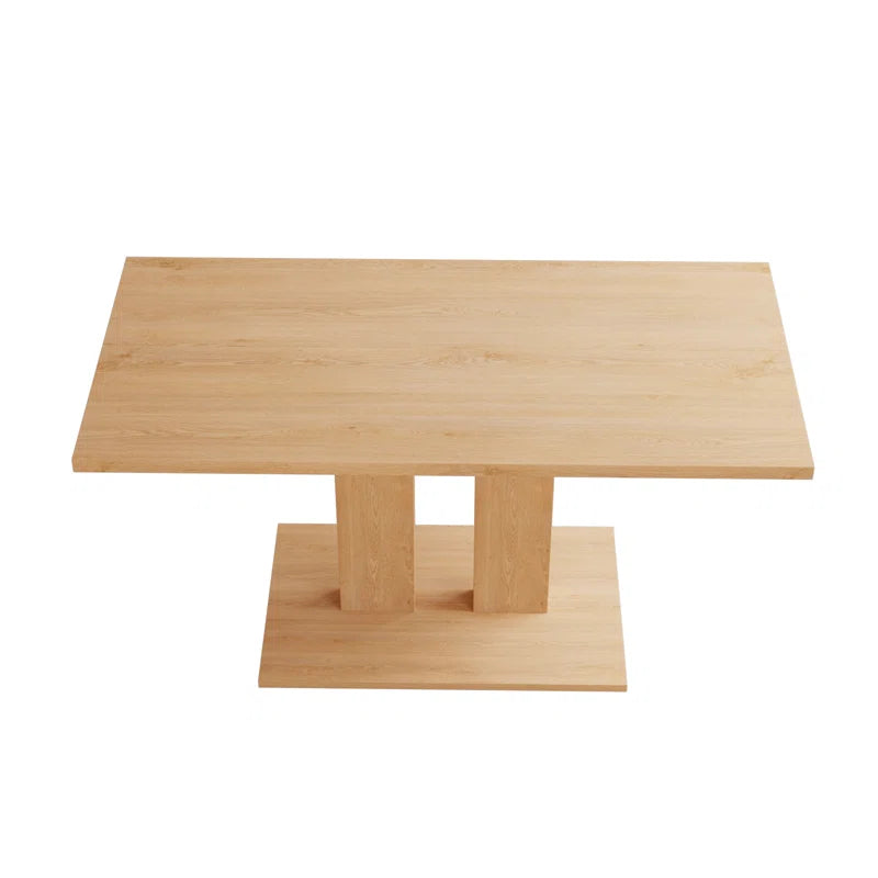Carvinol 46'' Modern Dining Kitchen Table with and 4 Dining Chairs Set