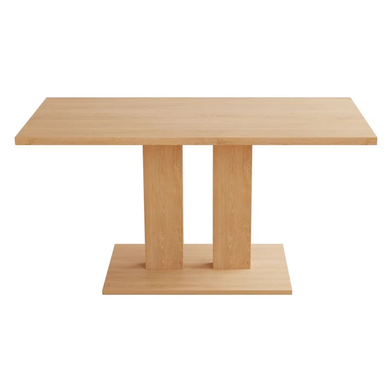 Carvinol 46'' Modern Dining Kitchen Table with and 4 Dining Chairs Set