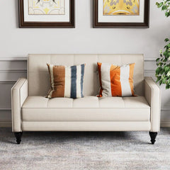2 Seater Mini Couch Small Settee Bench for Living Room Small Spaces