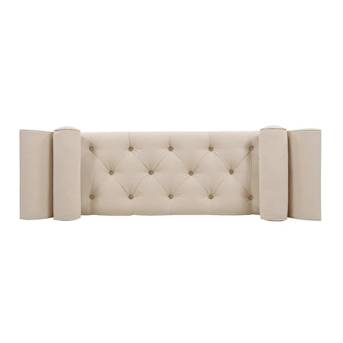 Silester Upholstered Bench - Wooden Bazar