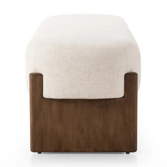 Newstated Upholstered Bench for Modern Living - Wooden Bazar