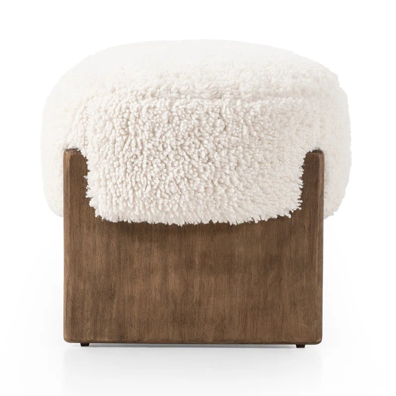 Newstated Upholstered Bench for Modern Living - Wooden Bazar