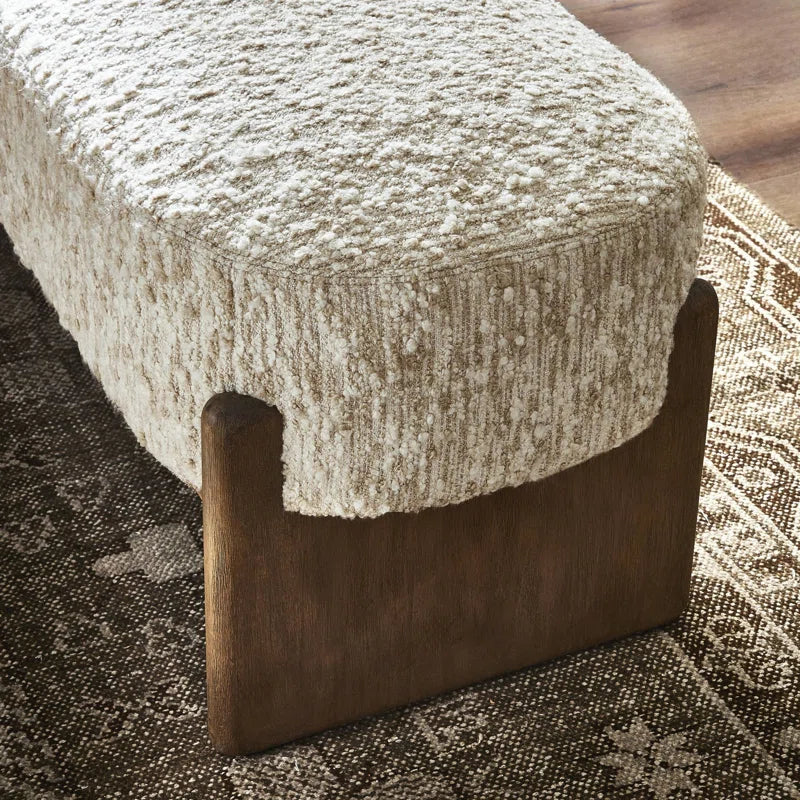 Newstated Upholstered Bench for Modern Living - Wooden Bazar