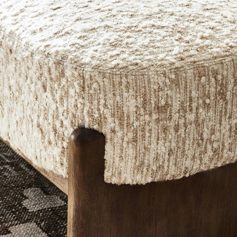 Newstated Upholstered Bench for Modern Living - Wooden Bazar