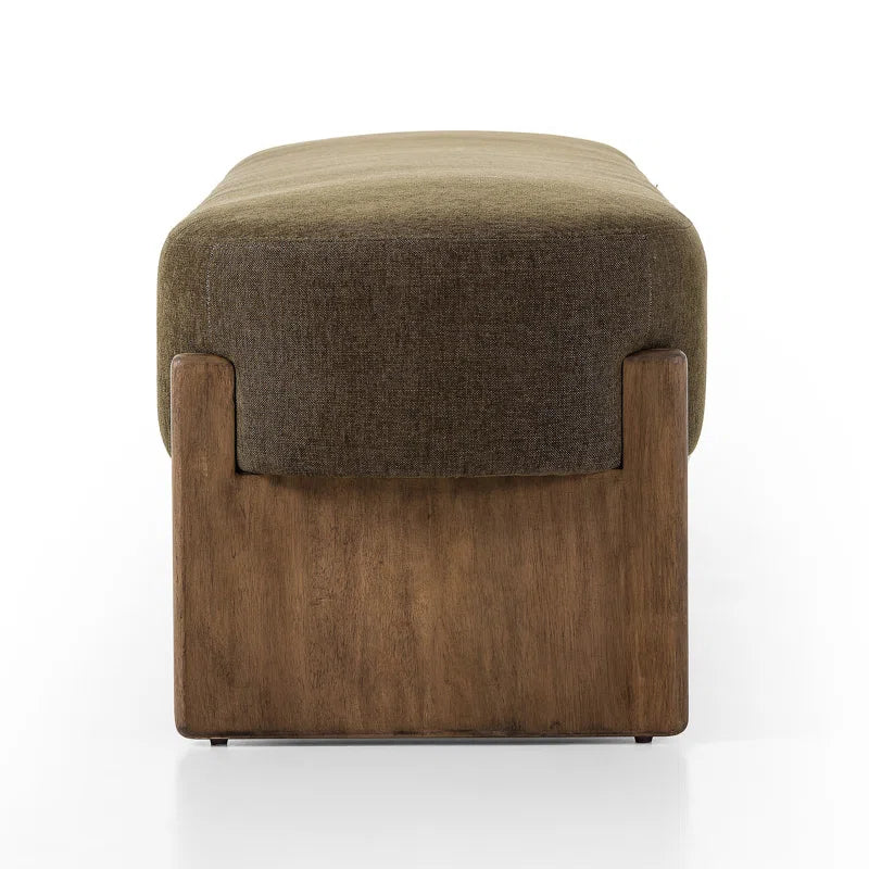 Newstated Upholstered Bench for Modern Living - Wooden Bazar