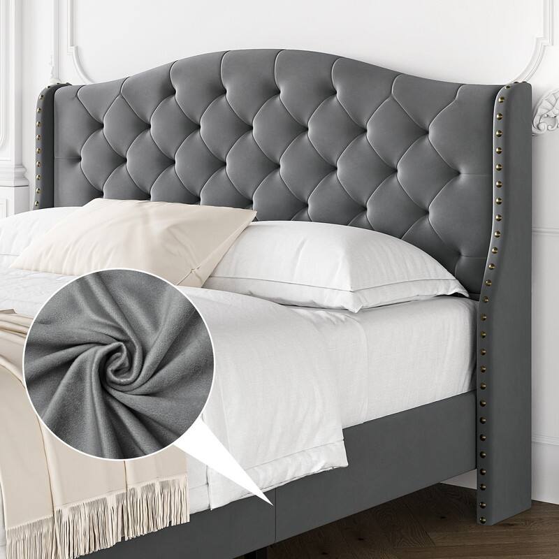 Luxurious arched pull-point soft bed - Wooden bazar