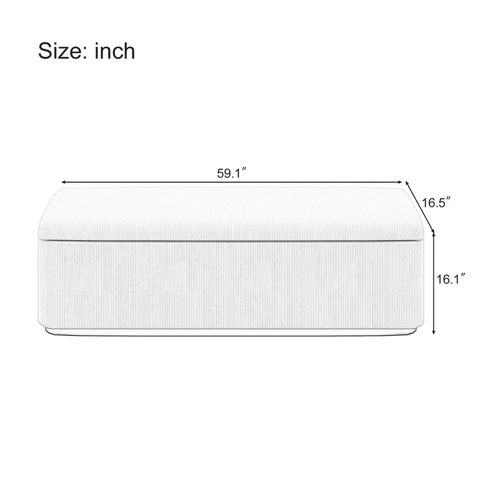 Luxury King Upholstered Bed with Vertical Stripes, High Wingback Headboard
