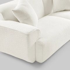 Kelibor Modern Style 3Seater Sofa in boucle fabric - Wooden Bazar