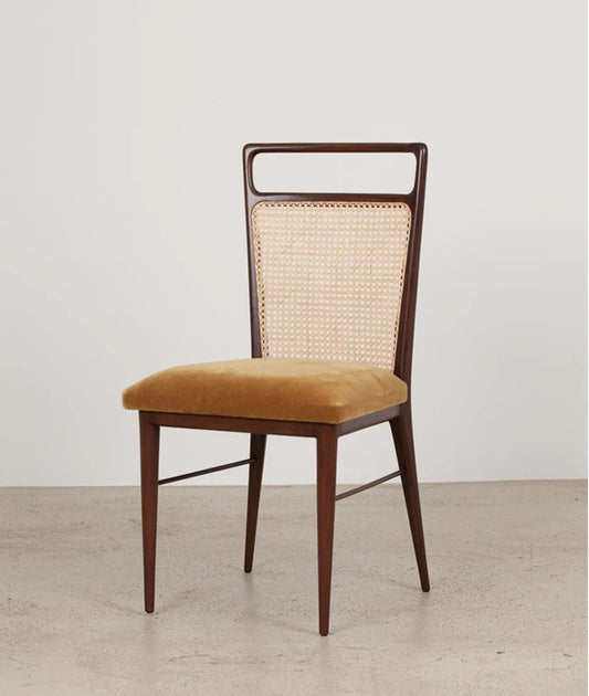 Zippol Stylish rattan cane dining chair - Wooden Bazar