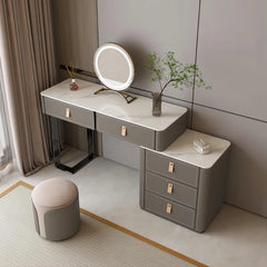 Machmer Vanity dressing table with mirror, light and stool