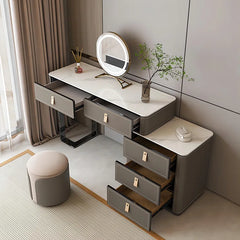 Machmer Vanity dressing table with mirror, light and stool