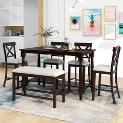 Oajester 4 seater Dining Table Set for Modern Living - Wooden Bazar