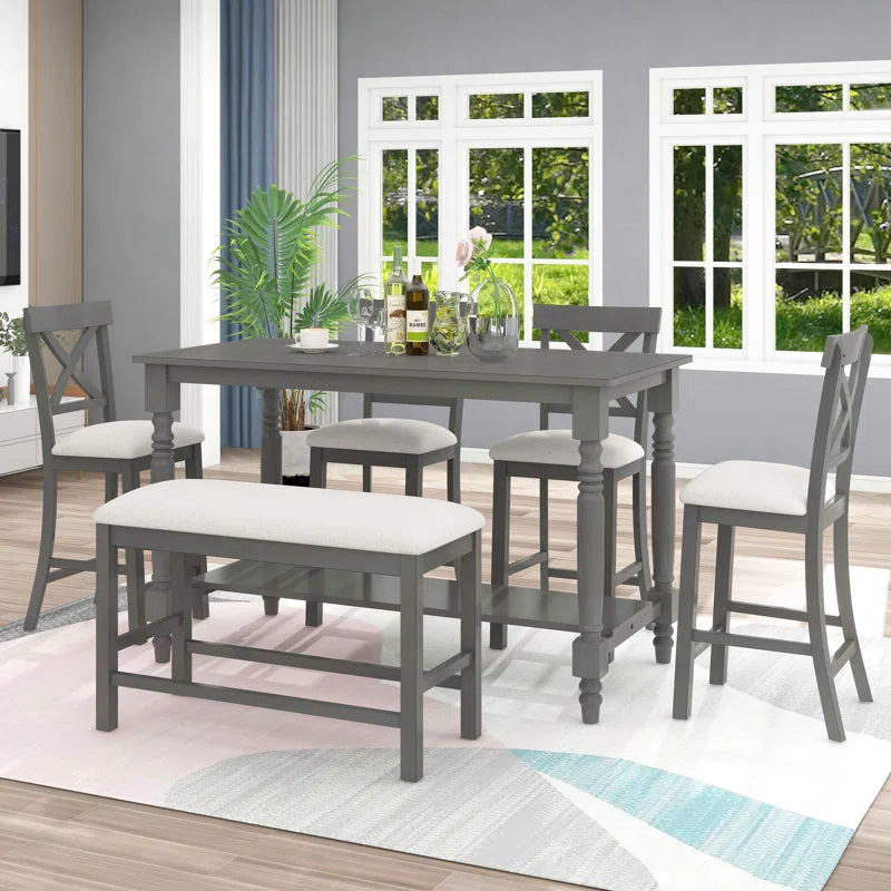 Oajester 4 seater Dining Table Set for Modern Living - Wooden Bazar