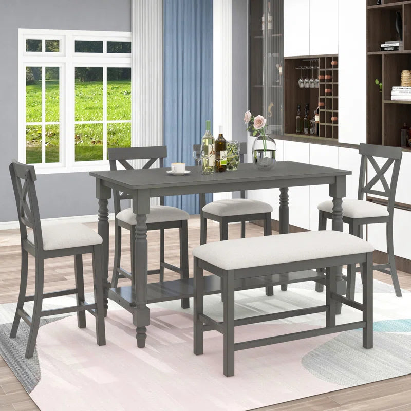 Oajester 4 seater Dining Table Set for Modern Living - Wooden Bazar