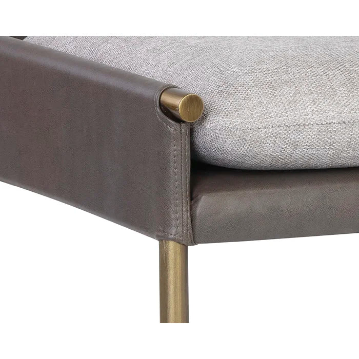 Salonniy Polyester Blend Upholstered Bench - Wooden bazar