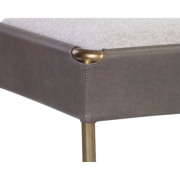 Salonniy Polyester Blend Upholstered Bench - Wooden bazar