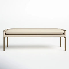 Kantler Polyester Blend Upholstered Bench - Wooden Bazar