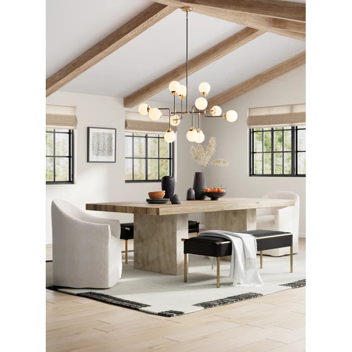 Kantler Polyester Blend Upholstered Bench - Wooden Bazar