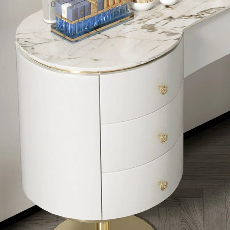 Karvooke Luxury Vanity Dressing Table With Simple  Light - Wooden Bazar