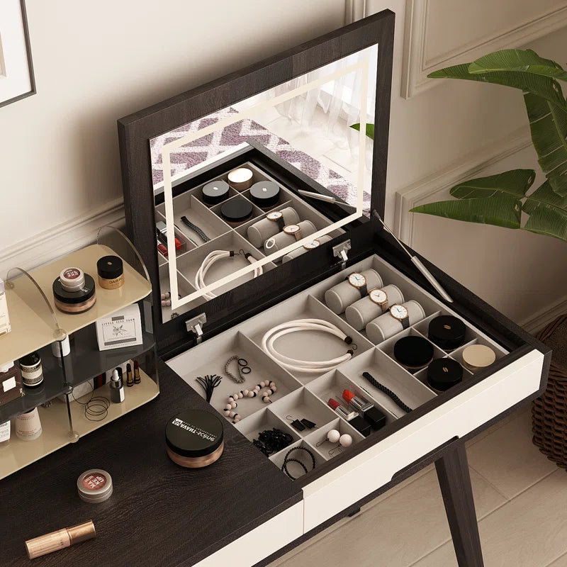 larsen Makeup Vanity Set - Wooden bazar