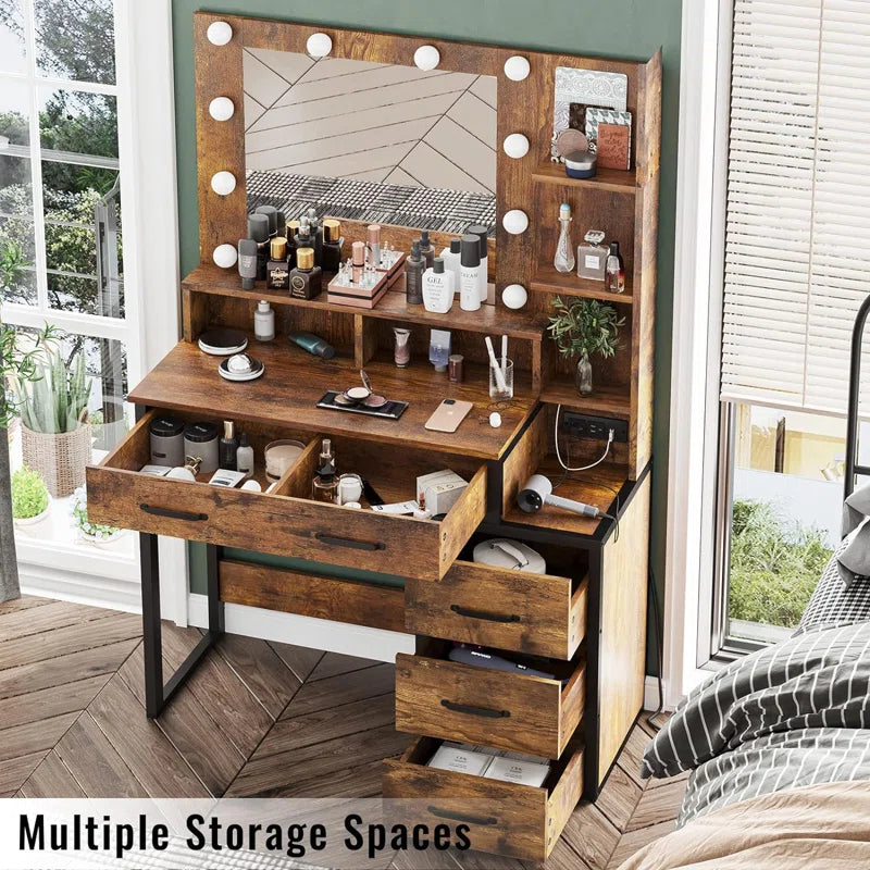 Parter Modern Vanity Dressing table - Wooden Bazar