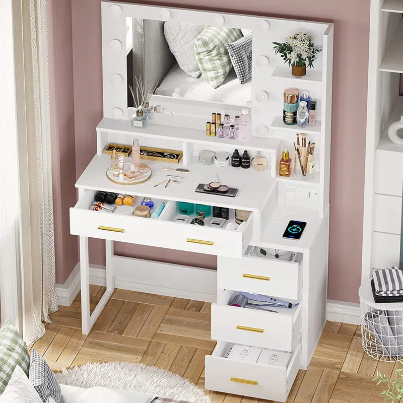 Parter Modern Vanity Dressing table - Wooden Bazar