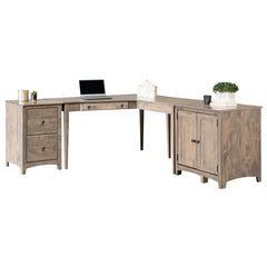 Civin 2 -Drawer Solid Wood File Cabinet - Wooden Bazar