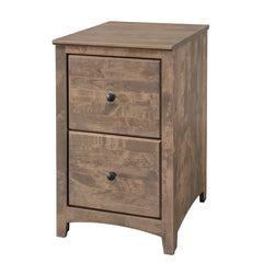 Civin 2 -Drawer Solid Wood File Cabinet - Wooden Bazar