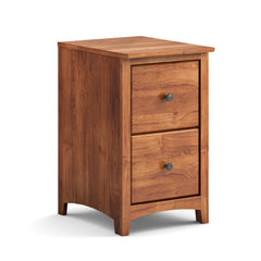 Civin 2 -Drawer Solid Wood File Cabinet - Wooden Bazar