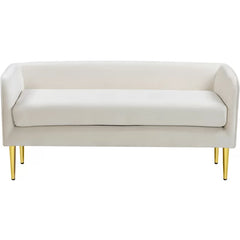 Sircaster Velvet Upholstered Bench - Wooden bazar