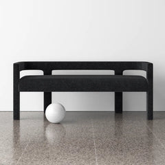 Hasterng  Boucle Bench For Modern Living - Wooden Bazar