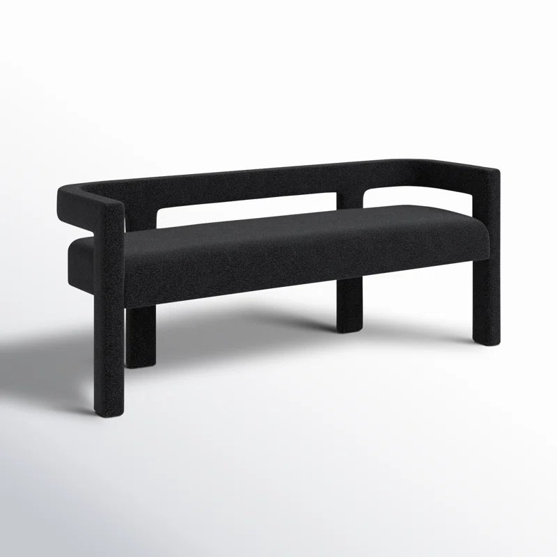 Hasterng  Boucle Bench For Modern Living - Wooden Bazar