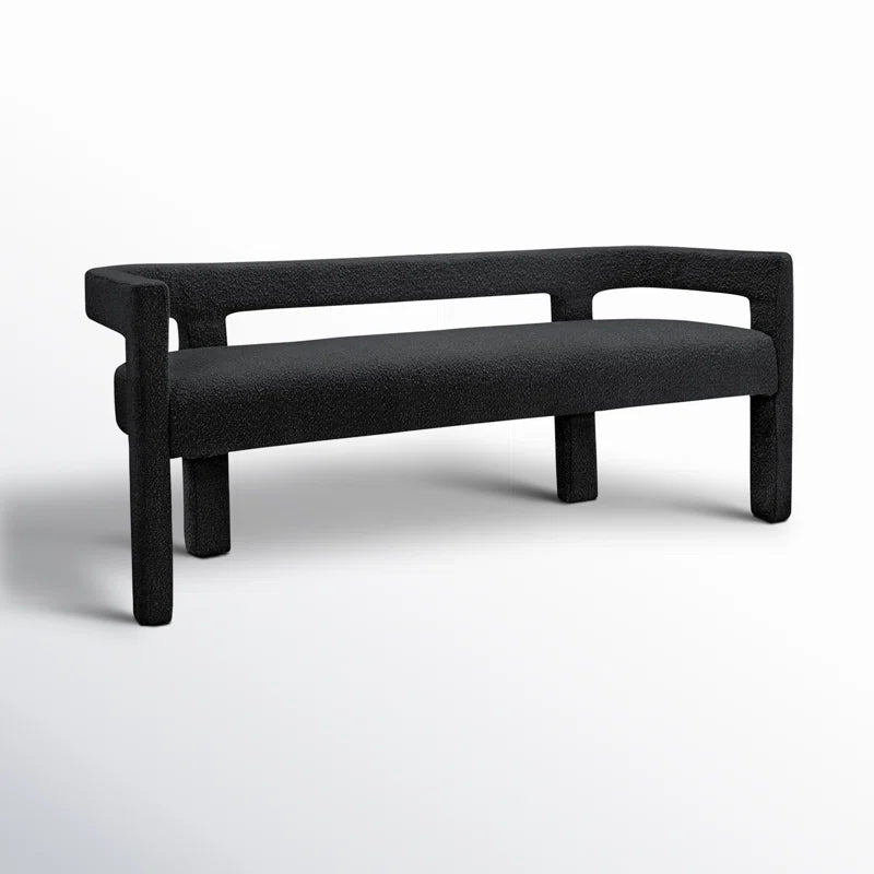 Hasterng  Boucle Bench For Modern Living - Wooden Bazar