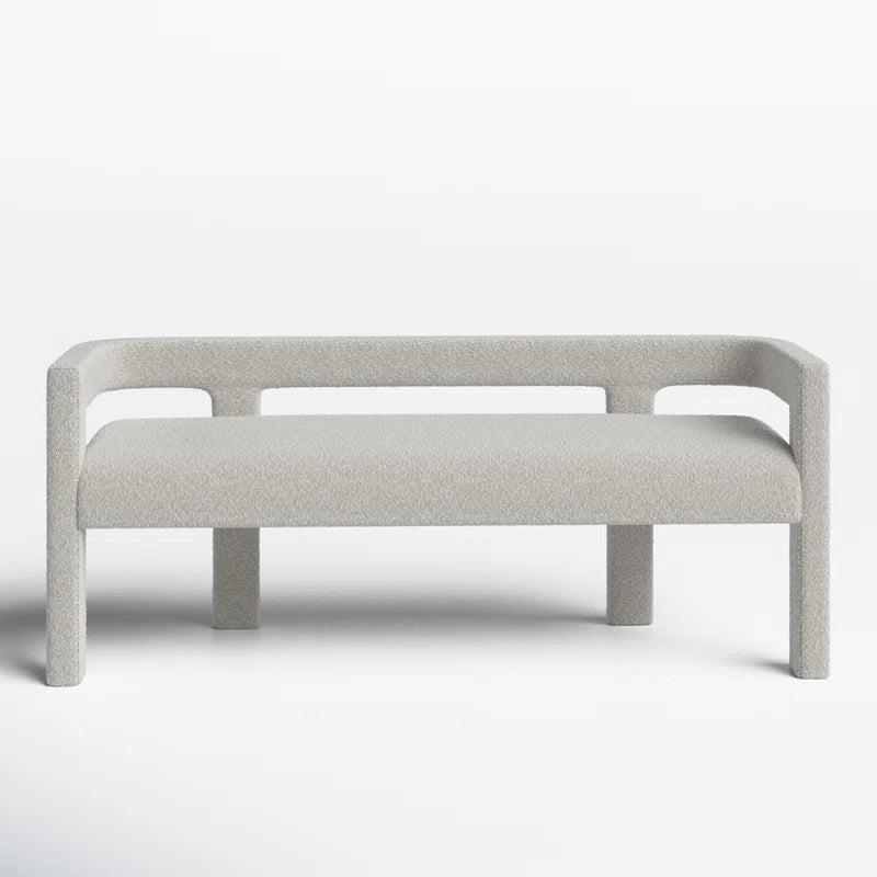 Hasterng  Boucle Bench For Modern Living - Wooden Bazar