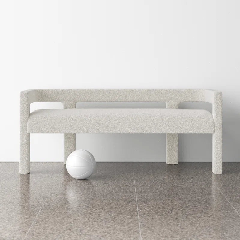 Hasterng  Boucle Bench For Modern Living - Wooden Bazar