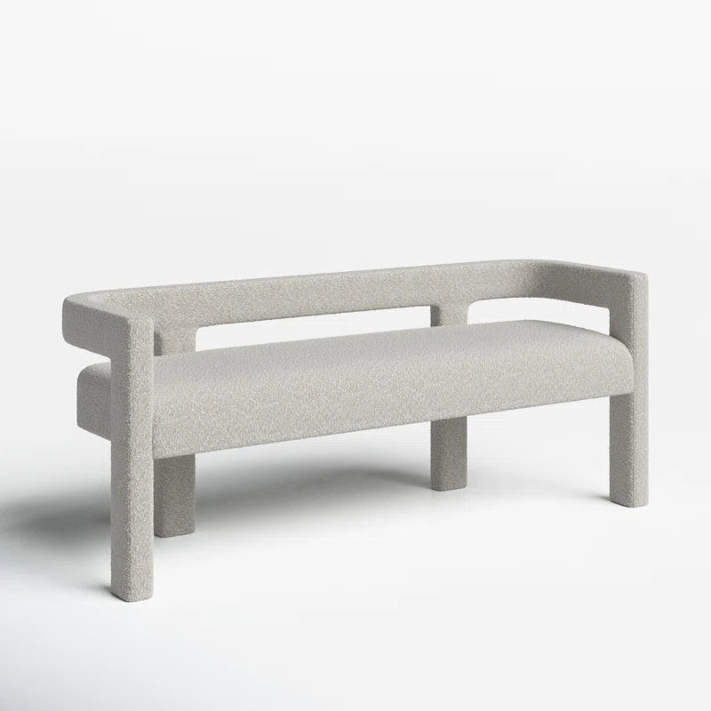 Hasterng  Boucle Bench For Modern Living - Wooden Bazar